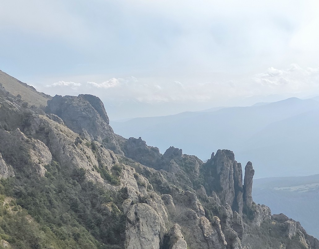 Vue depuis le Bugarach, 25 mars 2021.