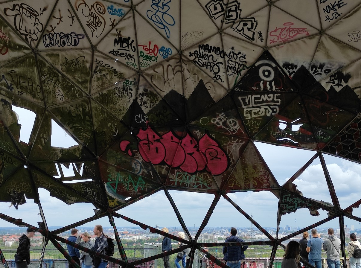 Vue sur Berlin depuis le Teufelsberg, 21 avril 2025.